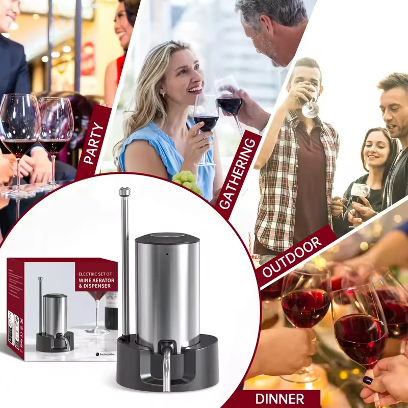Intelligent Electric Wine Aera - Wine Aerator Pour recension och pris