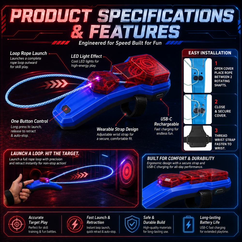 Rope Launcher Spider Web Shoot - Cocktail Shaker Set recension och pris
